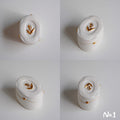 Lily of the Valley Thaw White Porcelain Gold Dot Lid Box